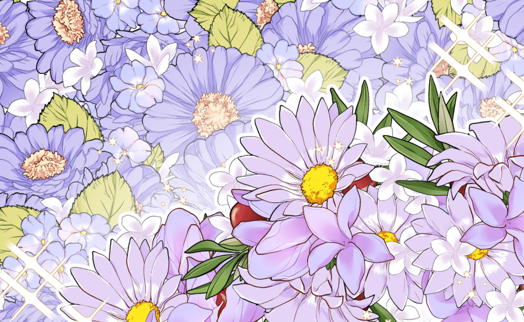 웹툰을 위한 꽃 브러쉬 <2>  (꽃다발 무늬 브러쉬)