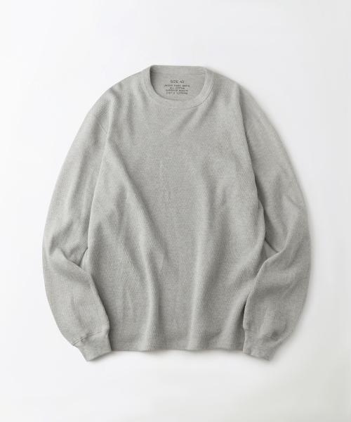 THERMAL LONG SLEEVE TEE_3%MELANGE GRAY