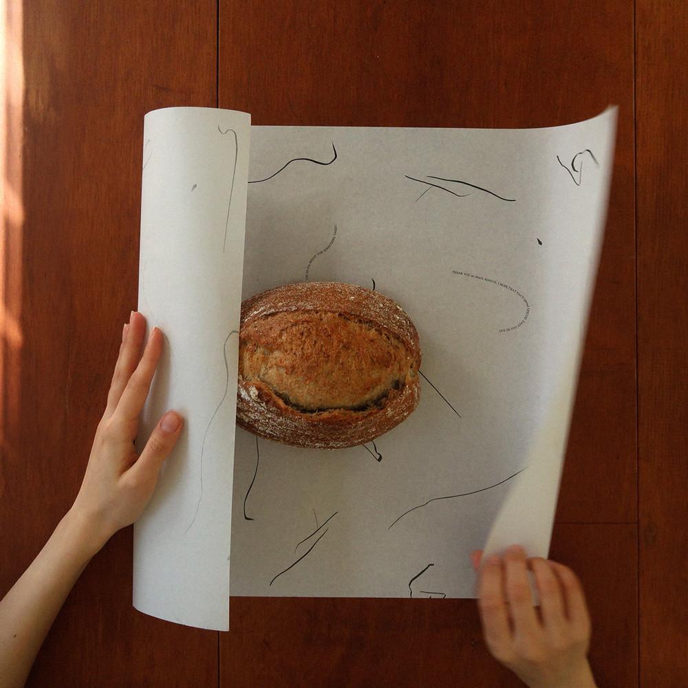 W01 블랙패턴 노루지 포장지 식품포장 의류 속포장지