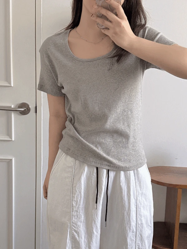 단코 유넥 루즈핏 반팔티