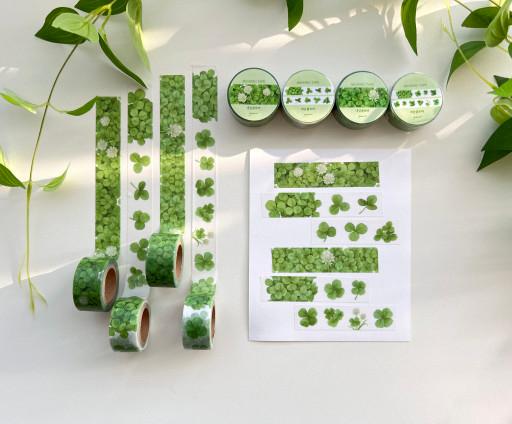 1+1🍀클로버 마스킹테이프 다꾸 마테 데코 네잎클로버