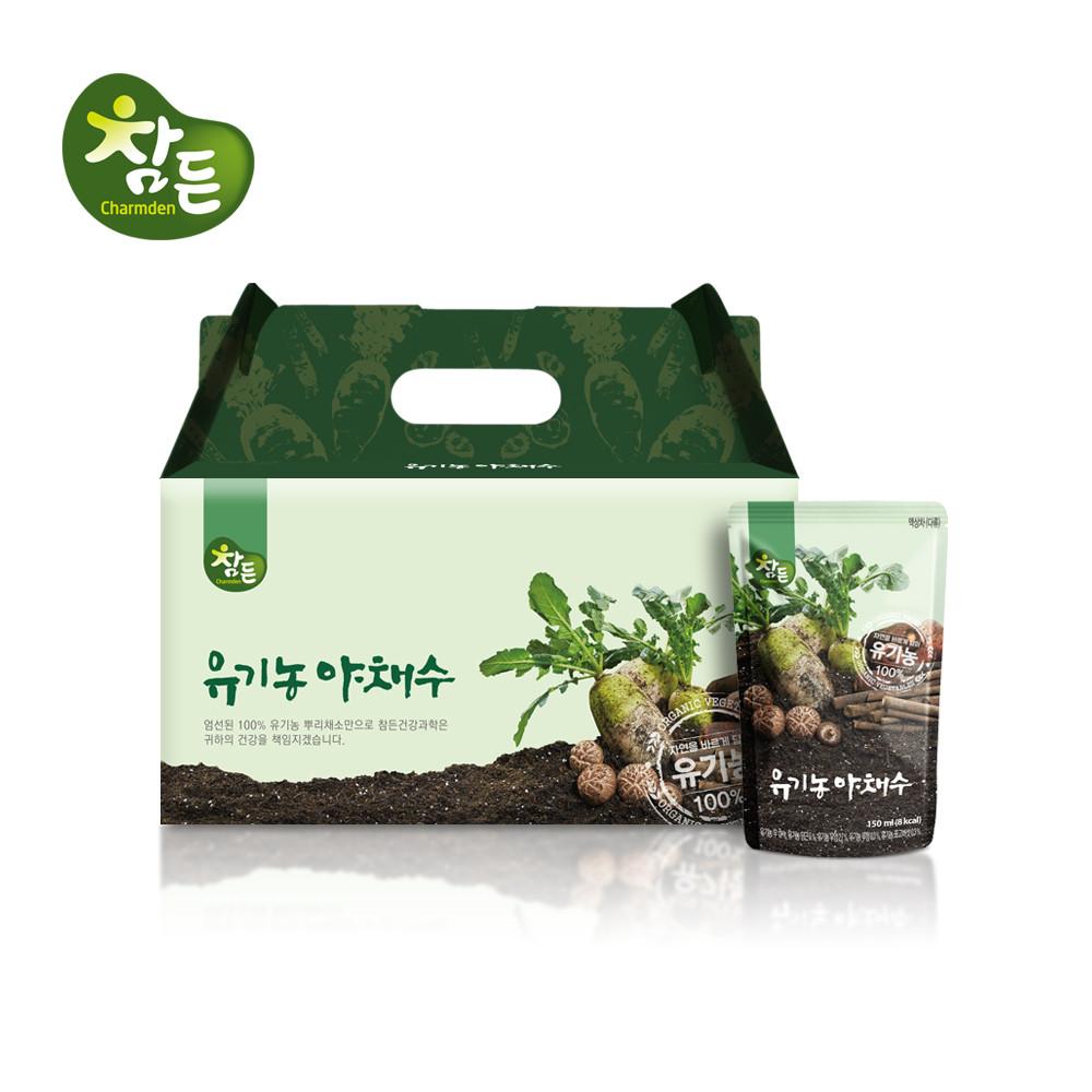 참든 유기농 야채수 150mlX30포 5가지뿌리채소 유기가공 HACCP