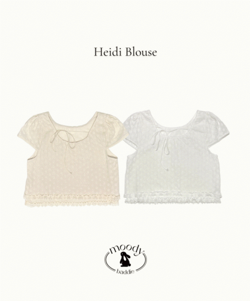 [비침X] 하이디 레이스 블라우스 (2color)