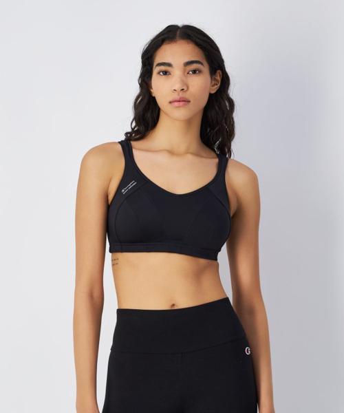 메가서포트 올블랙 스포츠브라