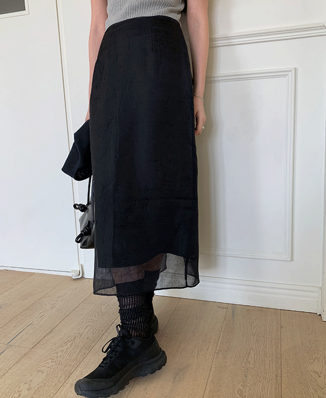 라비쉬 오간자 레이어드 스커트 (2color) (*주문폭주/ 7일 소요)