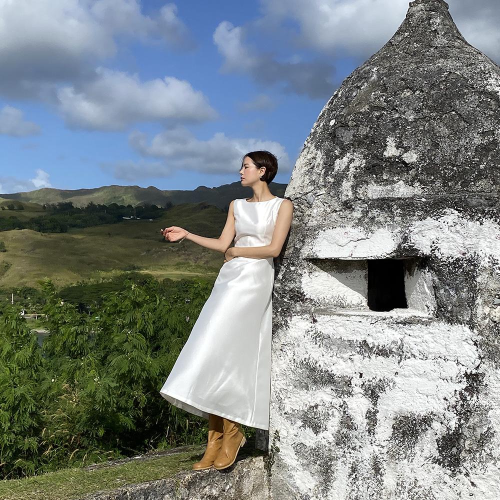 미카도 슬리브리스 브라이드 드레스 DR591