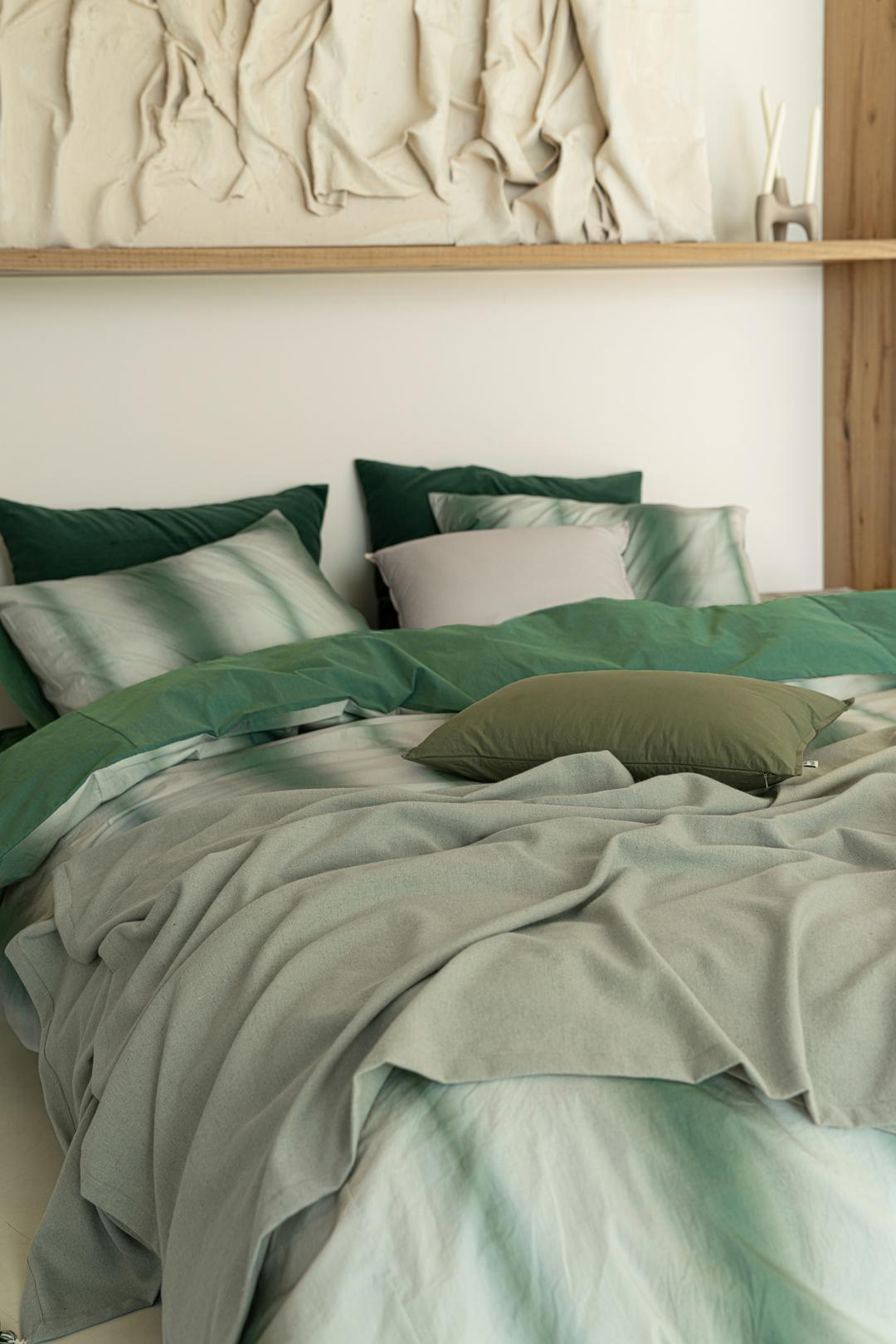 WINTER STRIPE DUVET COVER SETMatch Latte