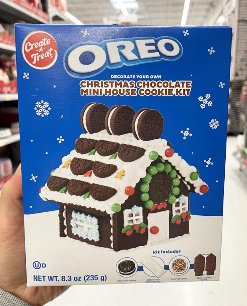 오레오 크리스마스 미니 과자집 만들기 하우스 키트 235g