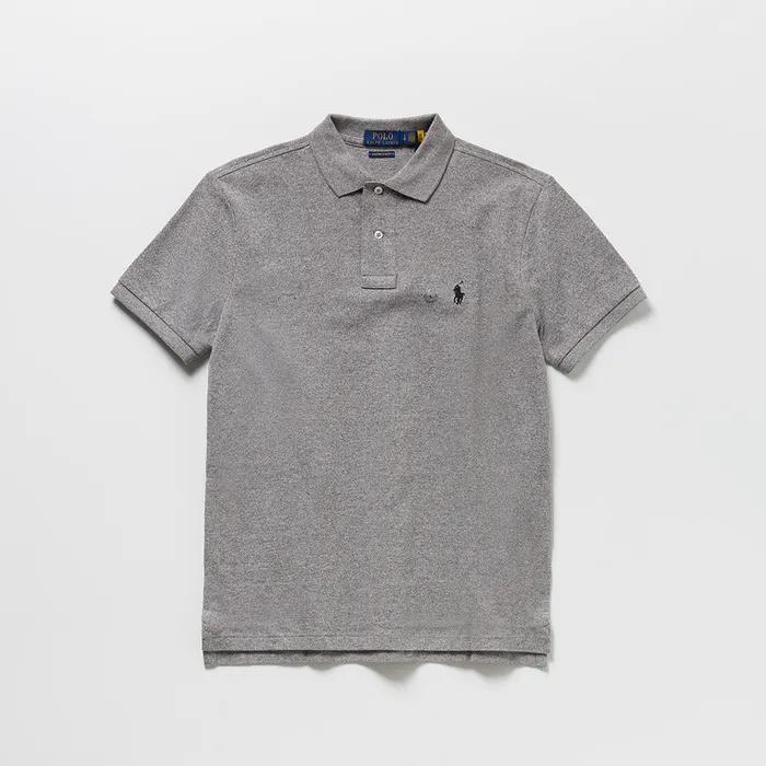커스텀 슬림핏 폴로 셔츠 (GREY)
