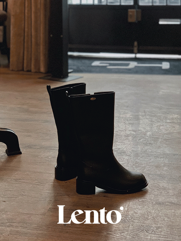 슬로우앤드 [💖만능코디/1만족돌파] #LENTO. Classic middle boots - 2 color