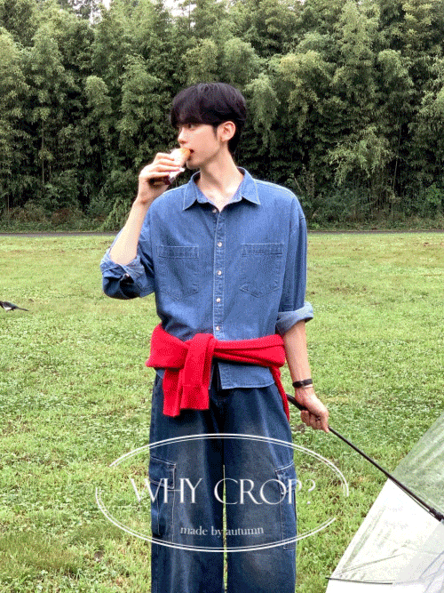 [Made/크롭] WC 로이 데님 청셔츠