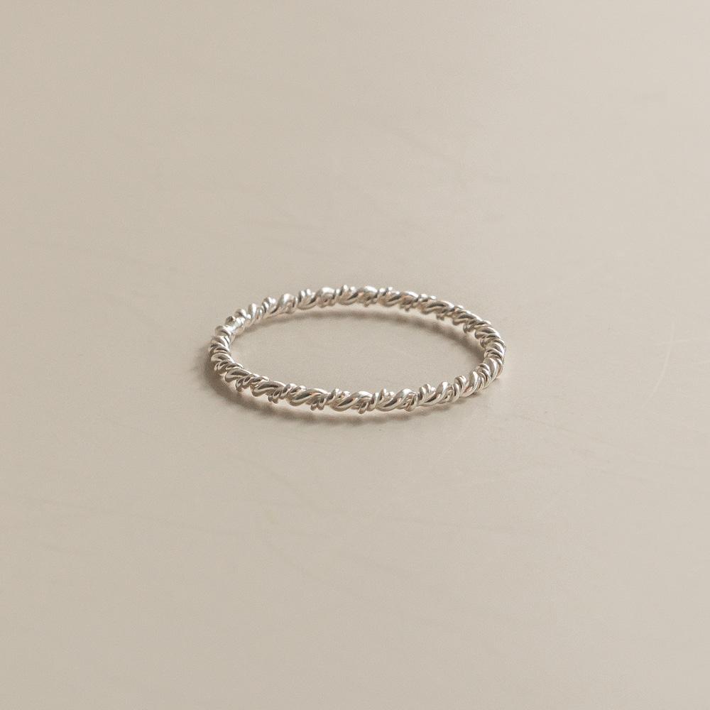 슬림 꽈배기 실버925 반지