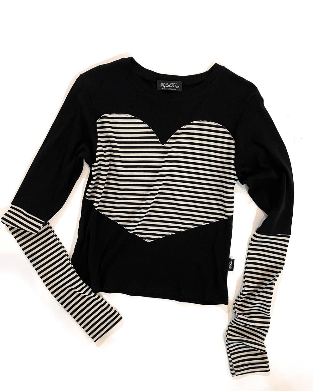 Heart stripes tshirt