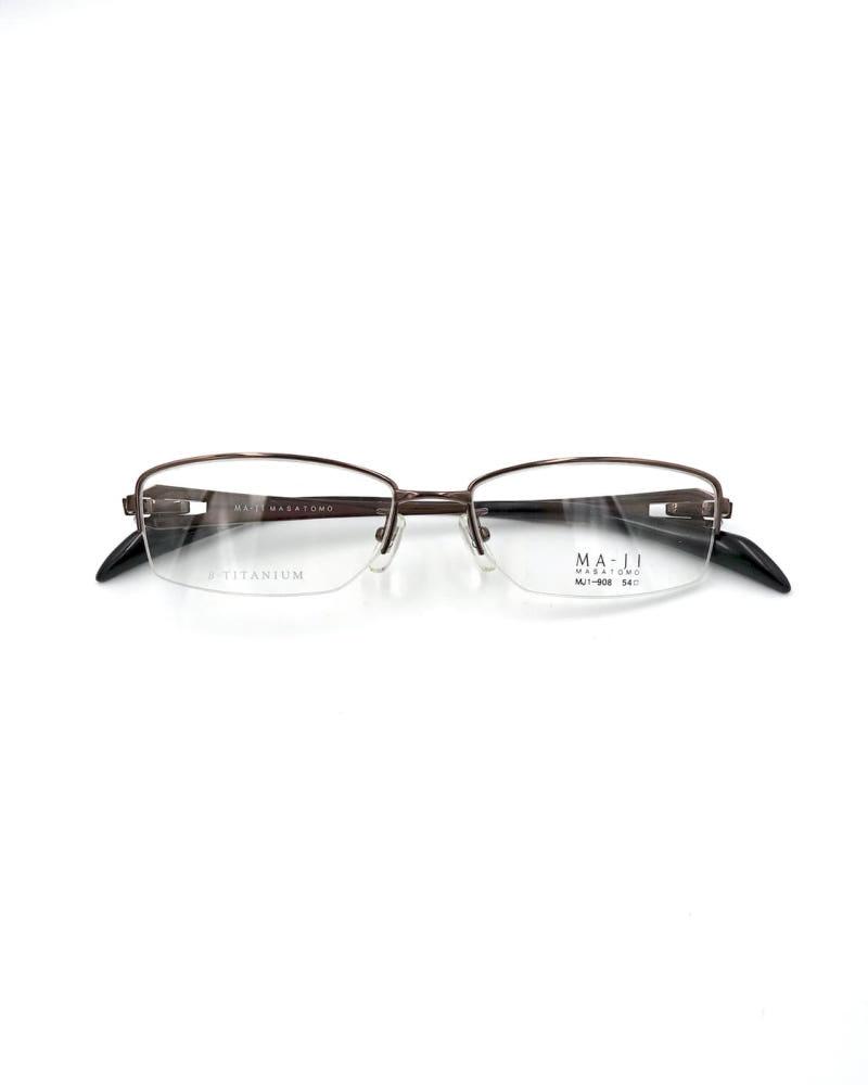 마지마사토모 메탈 반무테 안경 908 / MAJI MASATOMO Vintage Metal Glasses