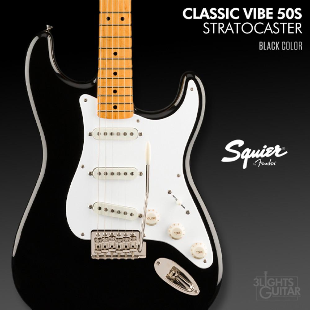 [당일발송] 스콰이어 클래식바이브 50s 스트라토캐스터 BLK / Squier Classic Vibe Stratocaster