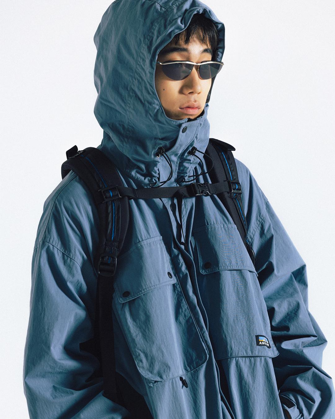 [AG] Explorer Pocket Hooded Jacket - Blue