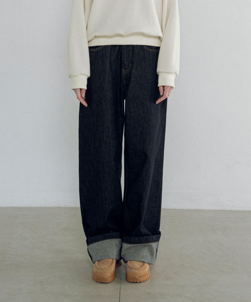 P3261 논페이드 데님 팬츠