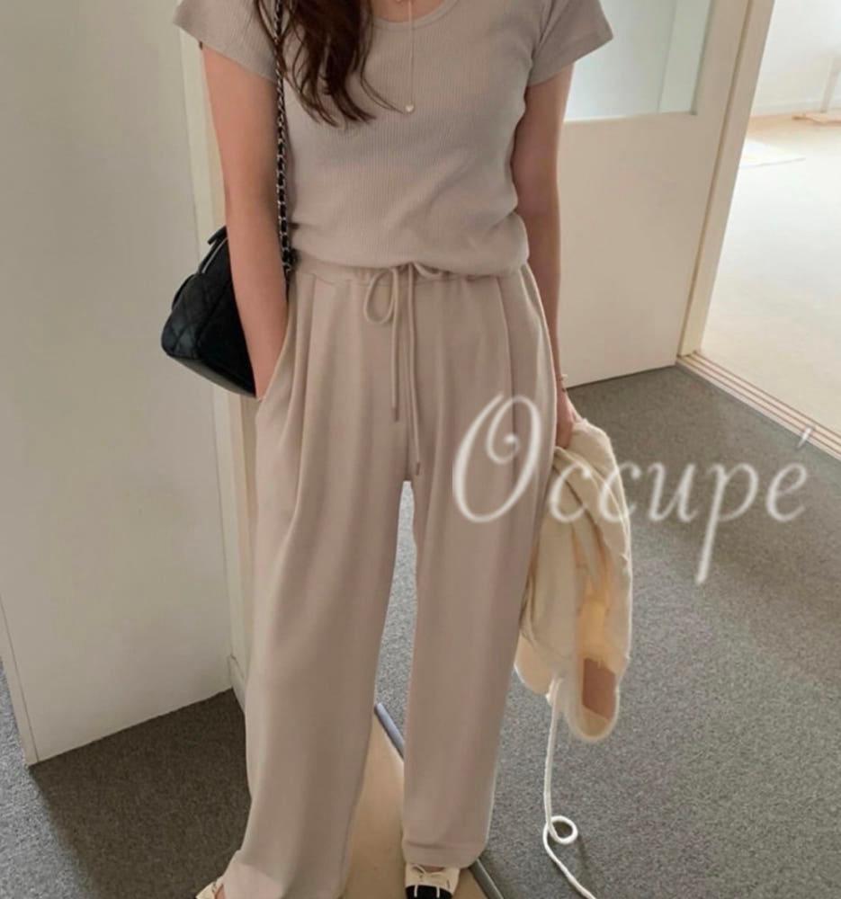 pyt 프리티영띵 원핀턱 추리닝 (5col) 프영띵 밴딩팬츠