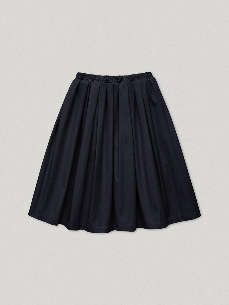 Baina Pleated Skirt Navy (4th)