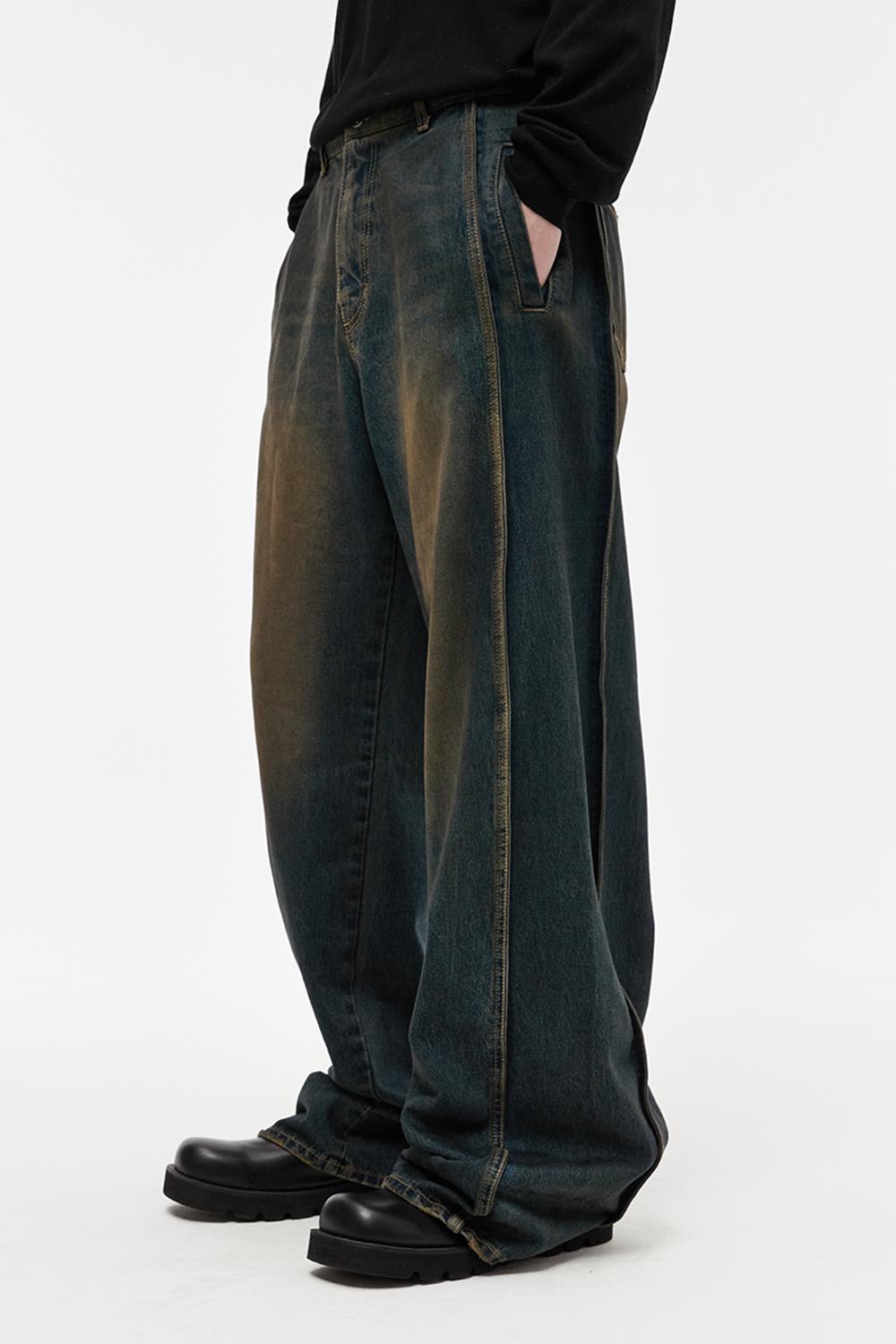 사이드 와이어 데님 그린