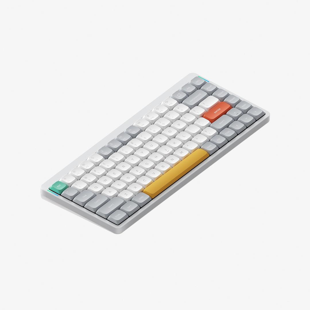 NuPhy Air75 V2 - Ionic White / Brown 2.0 / Not Included