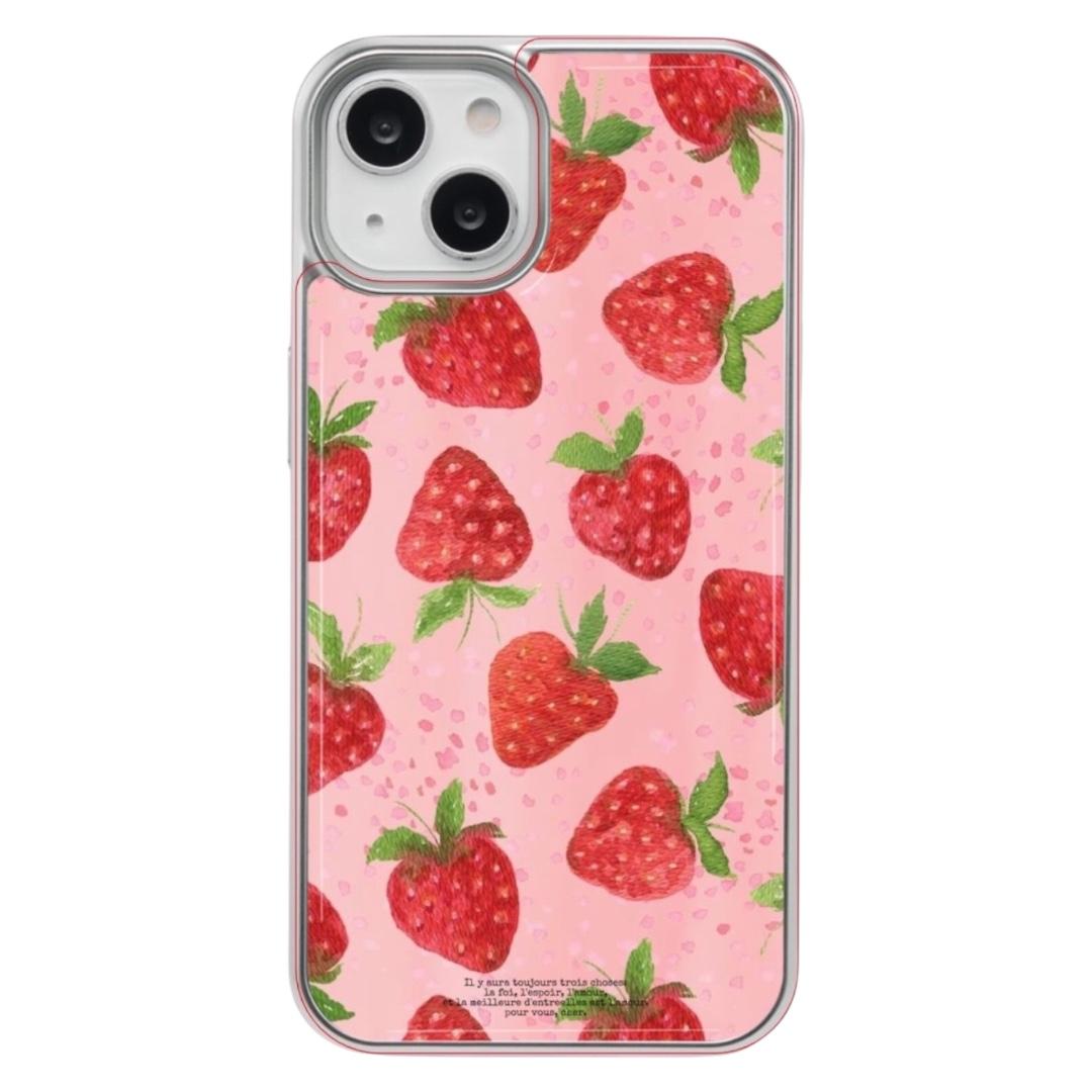 (silver epoxy) blooming strawberries