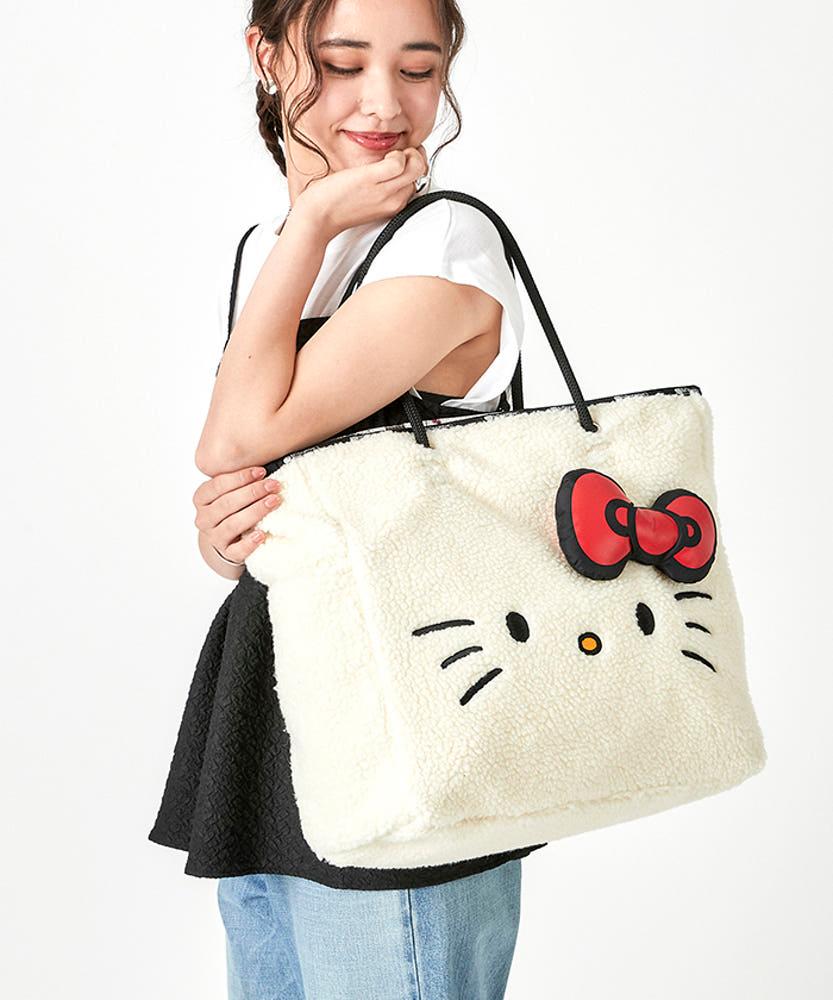 HELLO KITTY 헬로 키티 x 레스포삭 LARGE 2 WAY TOTE 아이암 위즈유 2웨이 W 토트백