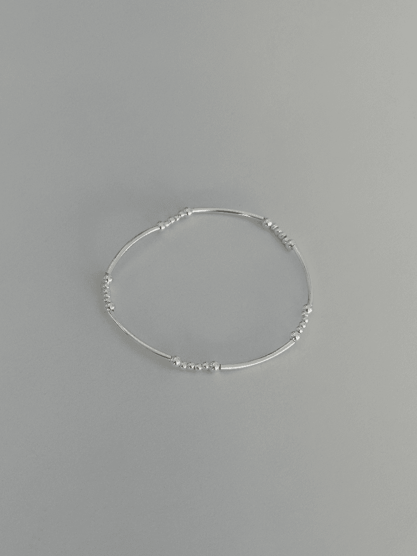 (925silver) Mini ball bar bracelet