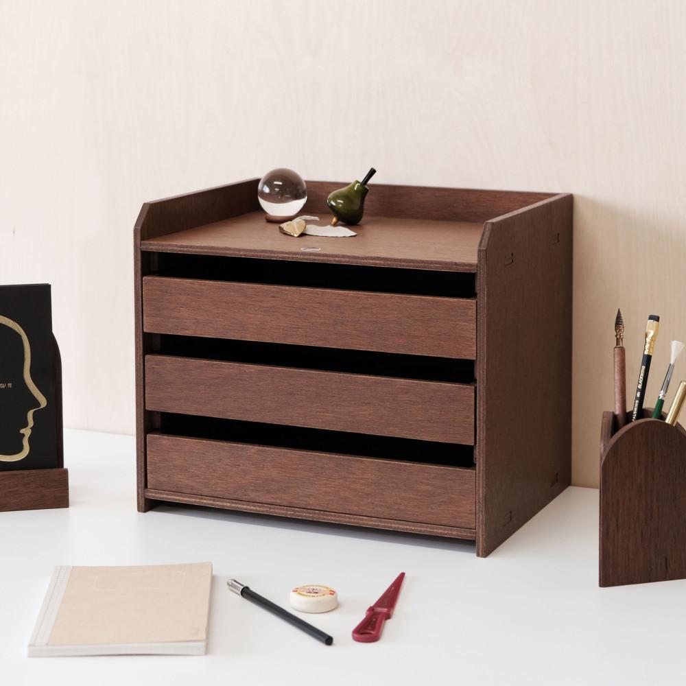 [콜렉토그라프] Collecto-Box 11-A-3 : Mini Drawer Cabinet (3-tier) / 작은 3단 서랍