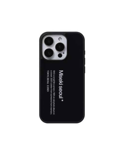 Misekiseoul graphic case 01 BUMPER BLACK