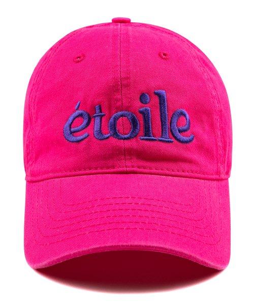 etoile 워싱 볼캡-핫핑크