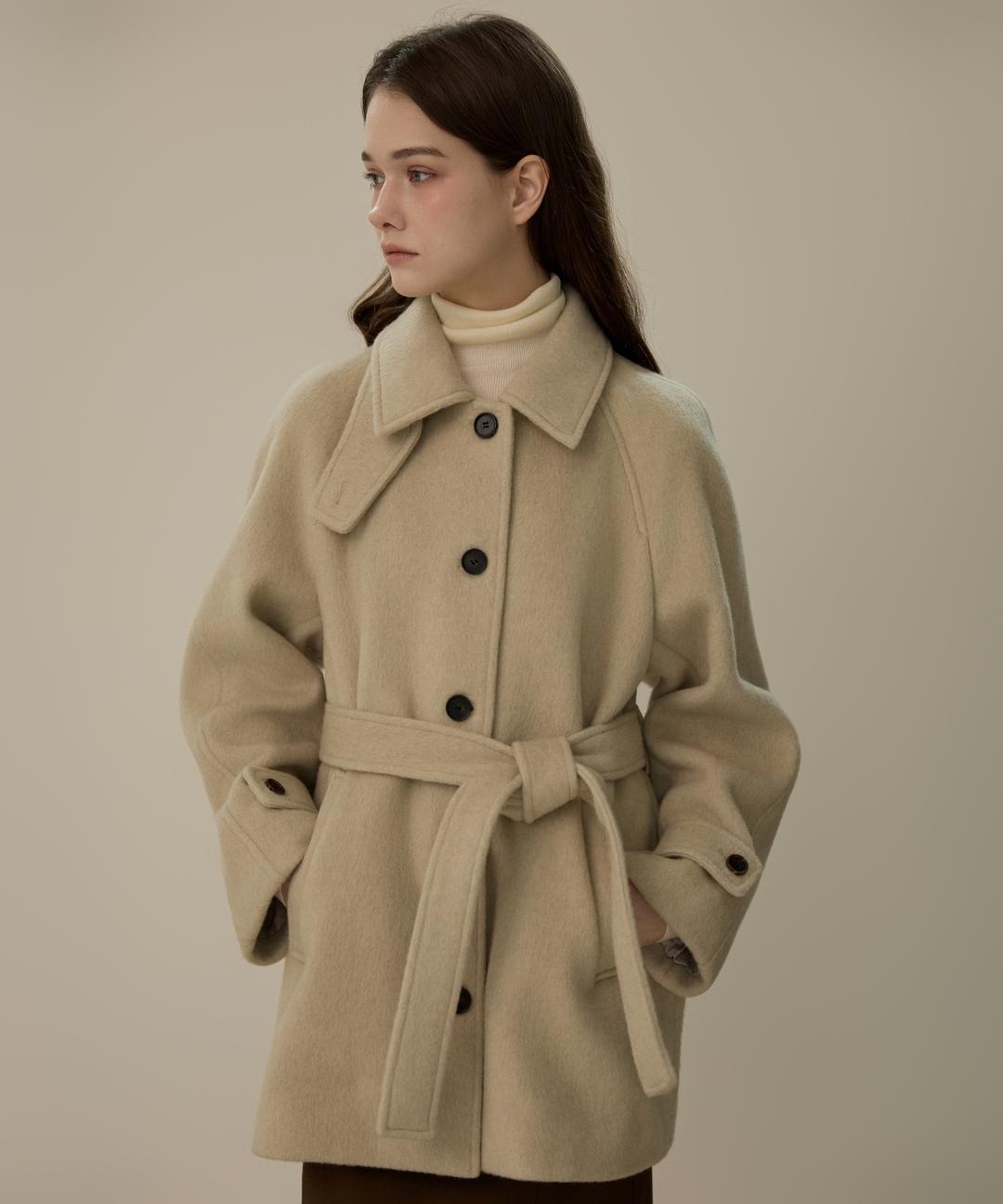 엘리오티 Shelter Wool Half Coat_2Color