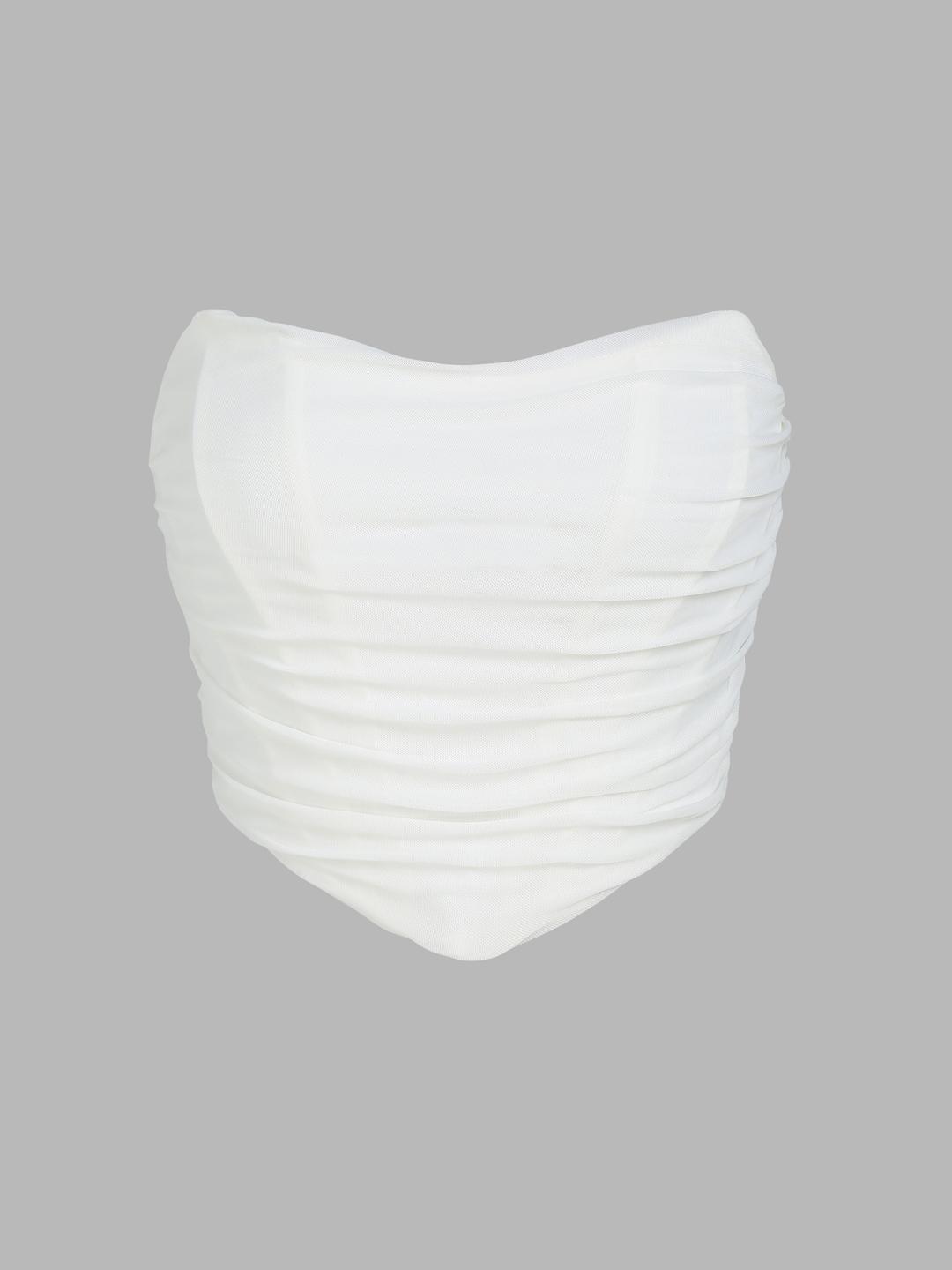 Solid Strapless Tube Top