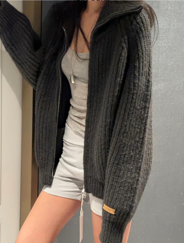 108파운드 108pound 모네 헤비 집업 니트 (3 color )