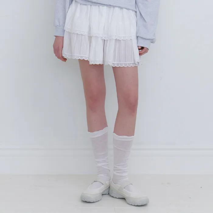 Cancan Mini Skirt_white