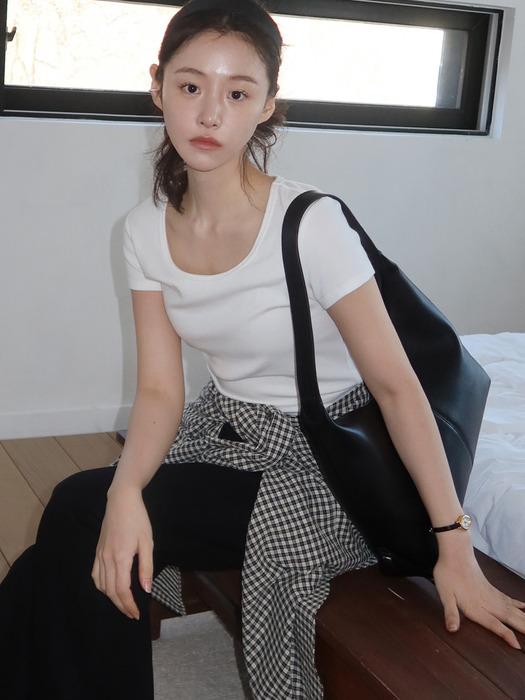 SIAC3076 Lambskin Flow Bag L_Black