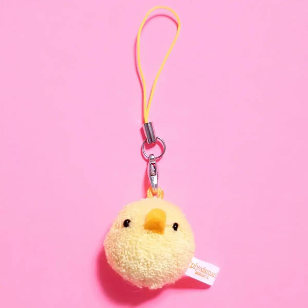 [고전문구/완구] 삐요다마리 병아리 인형 키링 스트랩 열쇠고리 핸드폰줄 키홀더