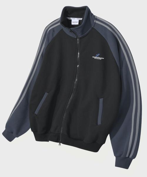 SP 블록 레글런 트랙 자켓 블랙