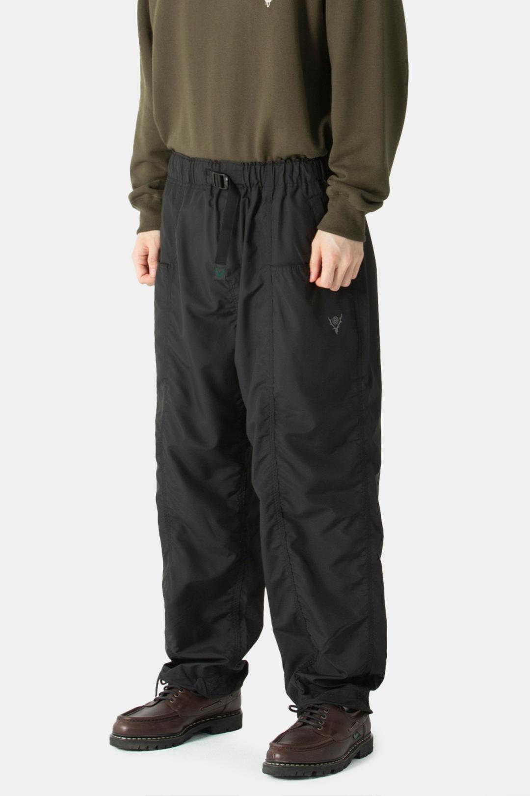 (25SS) SOUTH2 WEST8 BELTED C.S.PANT - POLY TAFFETA BLACK