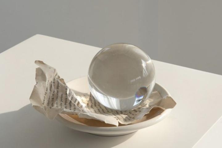 촬영용 장식 투명 유리 수정 구슬 크리스탈 볼 오브제 5size