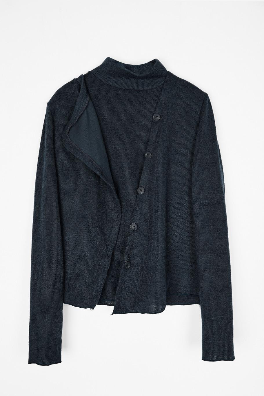 베르크서울 OBLIQUE CARDIGAN SET TOP