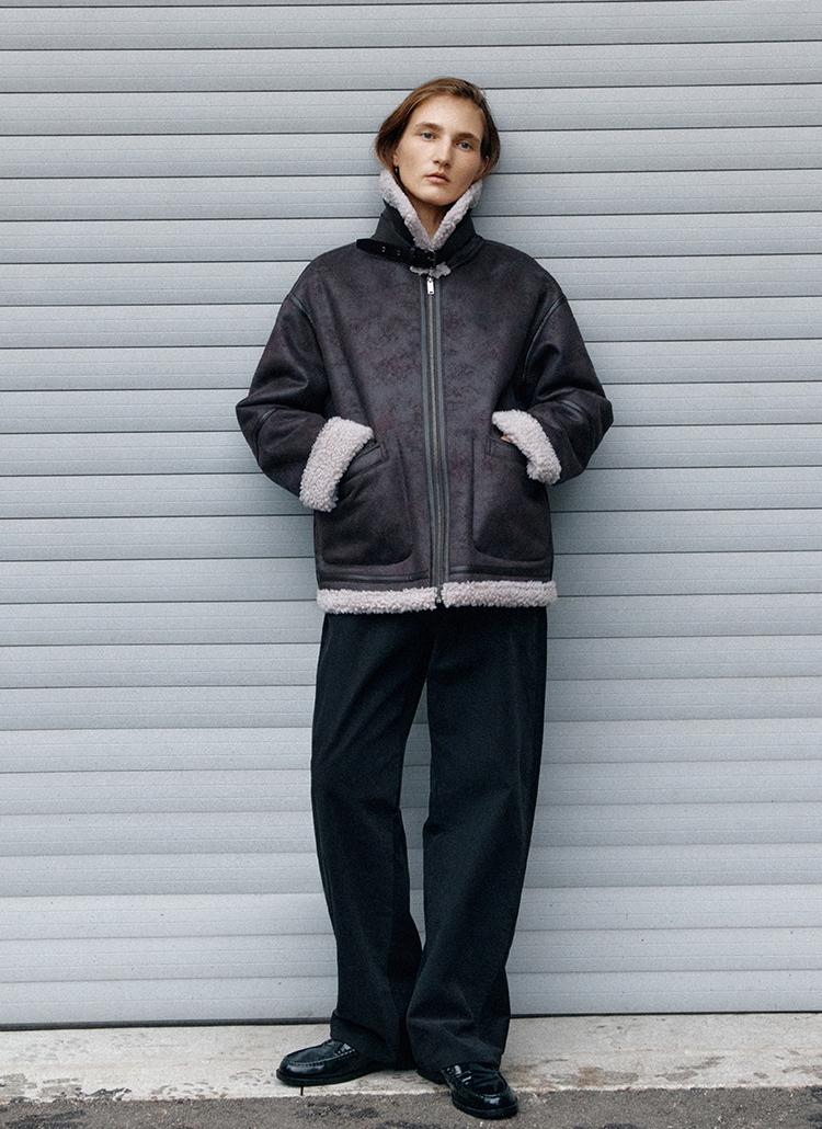 하이넥 시어링 무스탕 자켓_SWUJKO42010