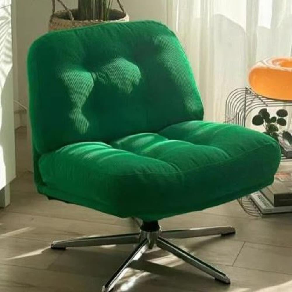 코듀로이 회전 암체어 안락의자 1인 소파