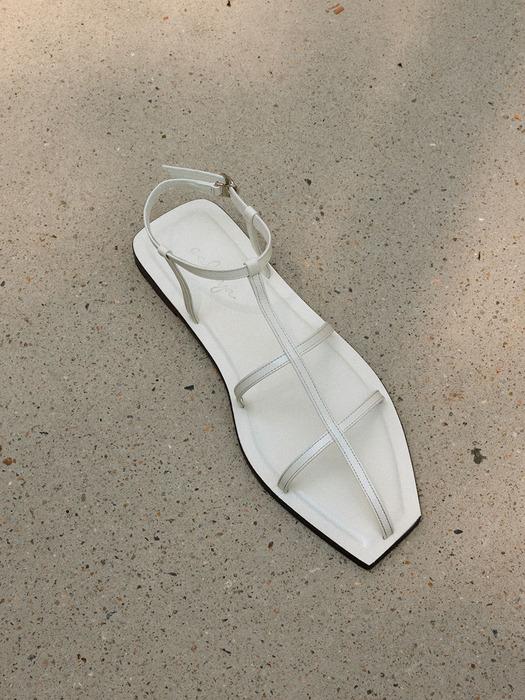 LOE STRAP SANDAL_WHITE