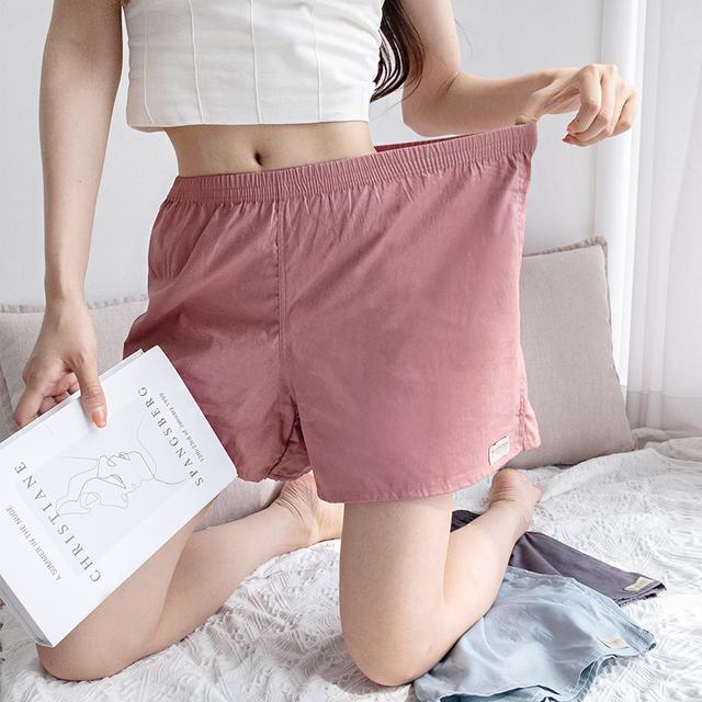 여성 트렁크 사각팬티 순면 홈웨어 반바지