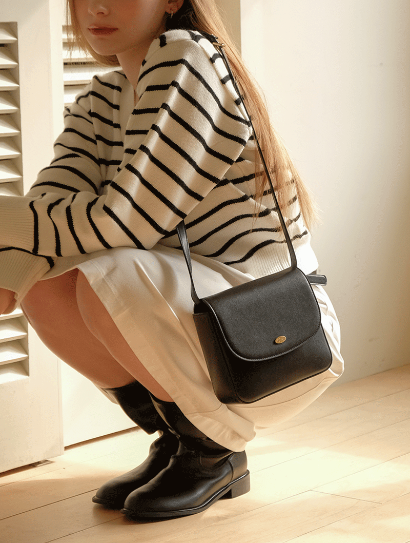 디베르노 앤틱 미니 크로스백 (Black)