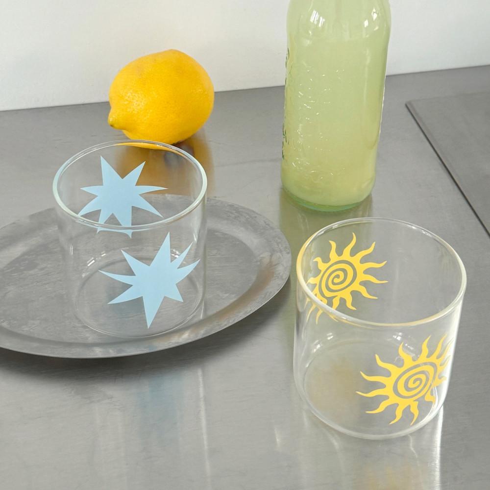 sun star mini cup 미니컵 내열유리 유리컵 유리잔 홈카페 커플컵 집들이선물 350ml