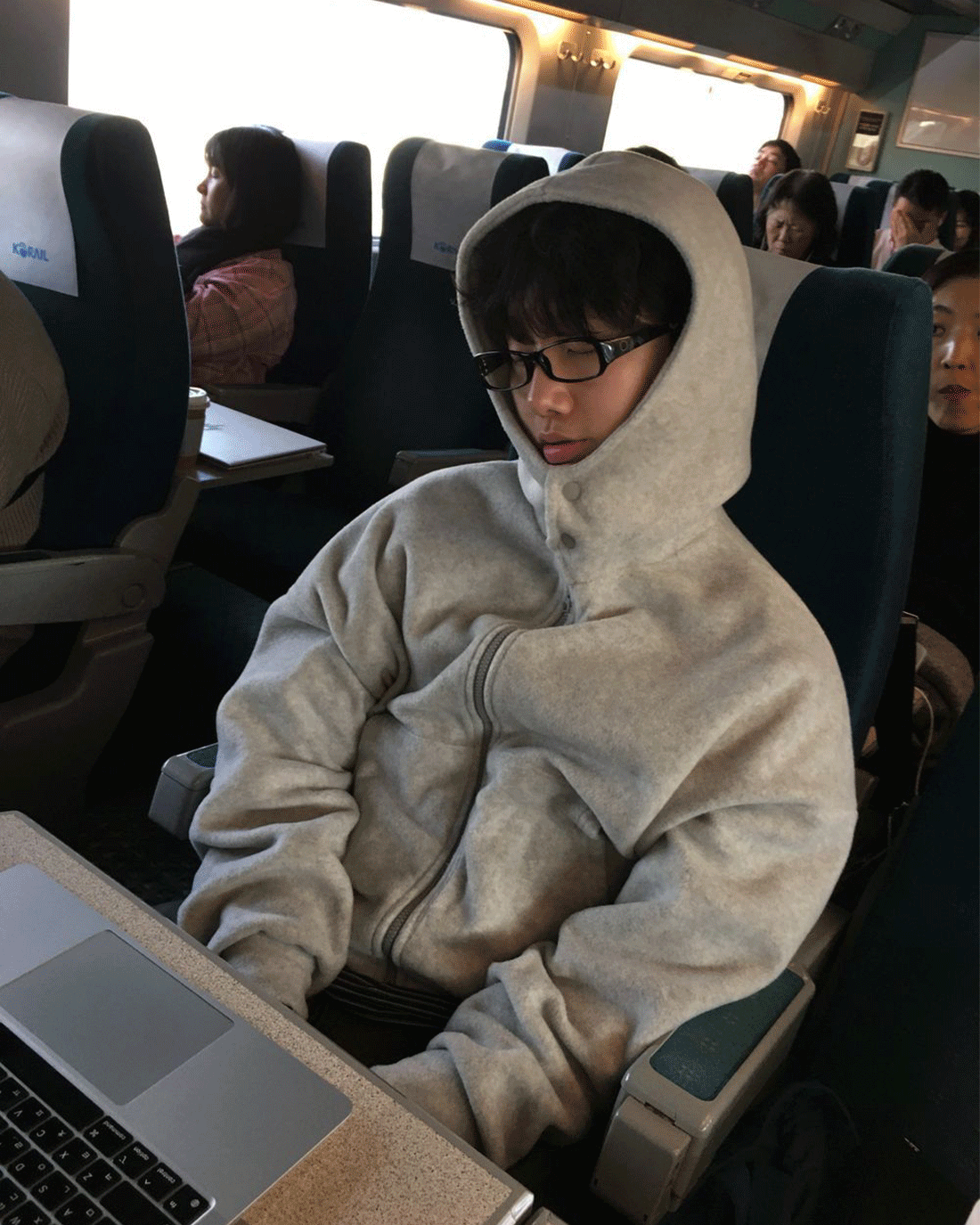 덴스 넥 후리스 후드집업 2C