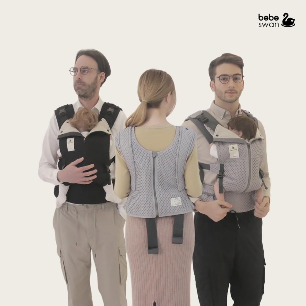[베베스완] 방탄조끼아기띠 V5 _장관상수상 혼자업는 어깨가편한 허리가편한