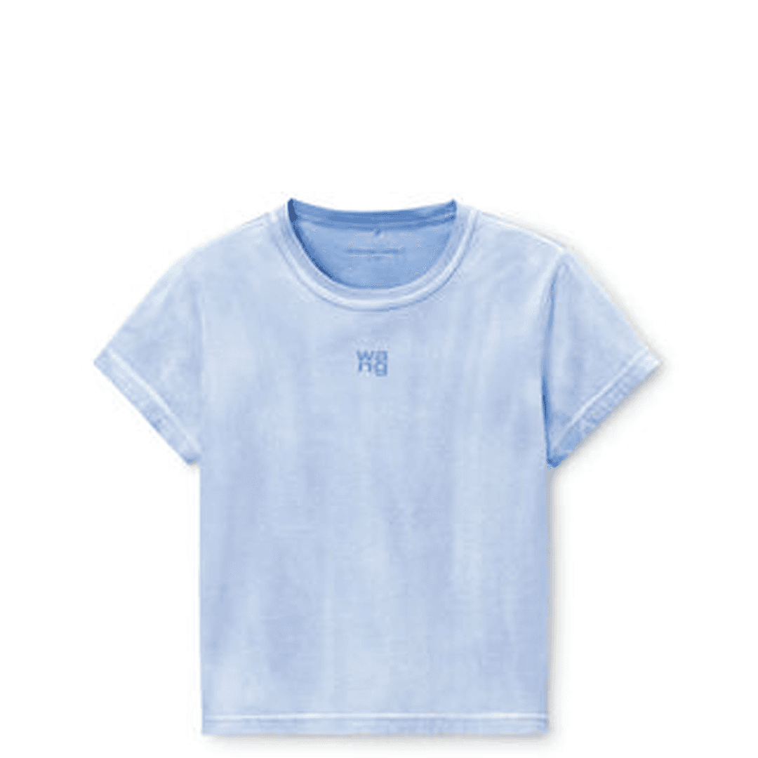 Puff Logo Shrunken Tee In Cotton Jersey